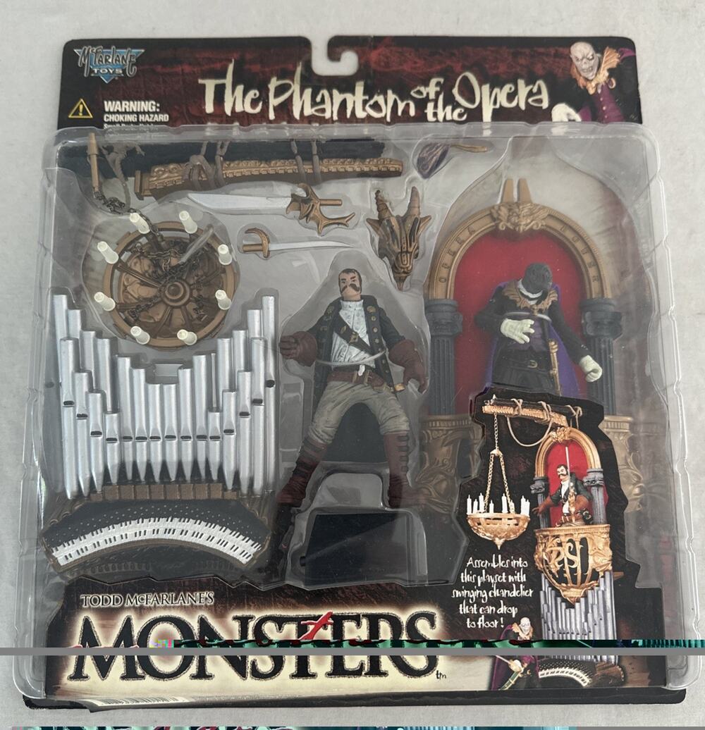 PHANTOM OF THE OPERA Playset McFarlane MONSTERS Figure 1998 Series 2, Unopened